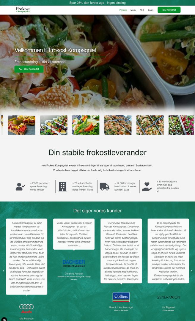 Frokost Kompagniet in screen