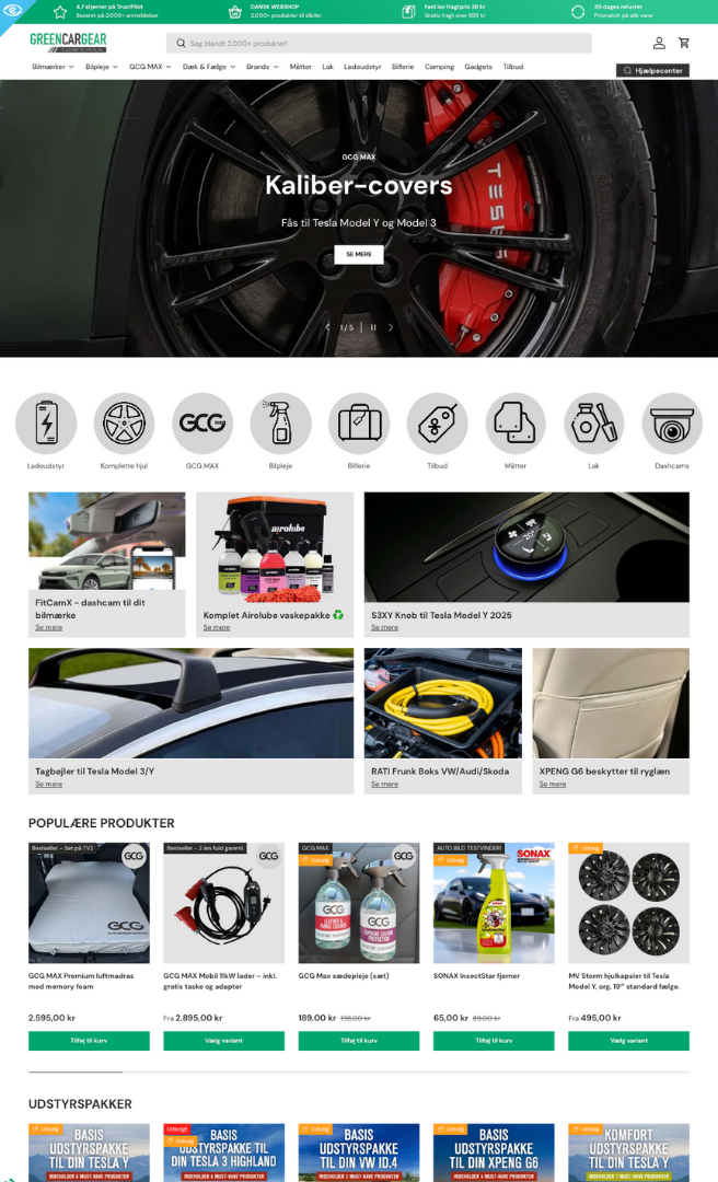 GreenCarGear in screen